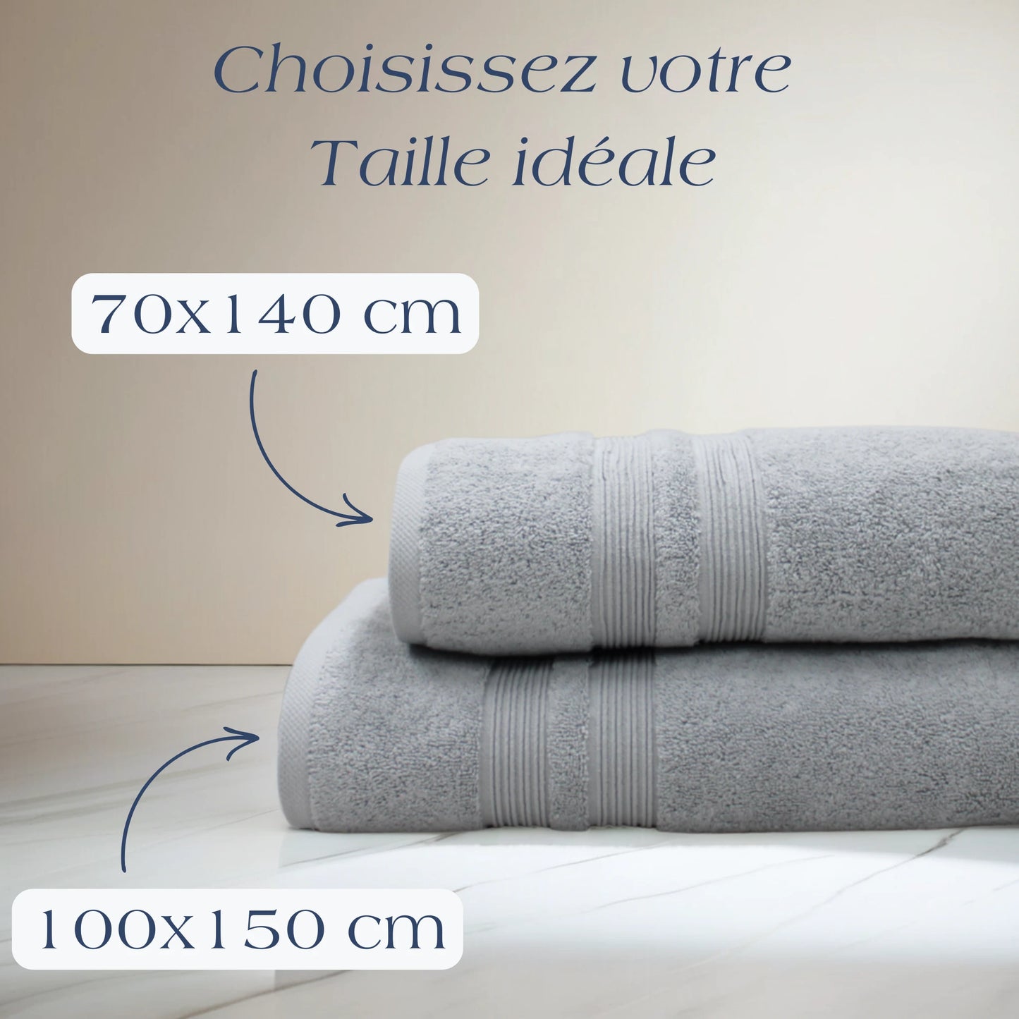 Drap de Bain Sérénité Lagune Collection Lagune