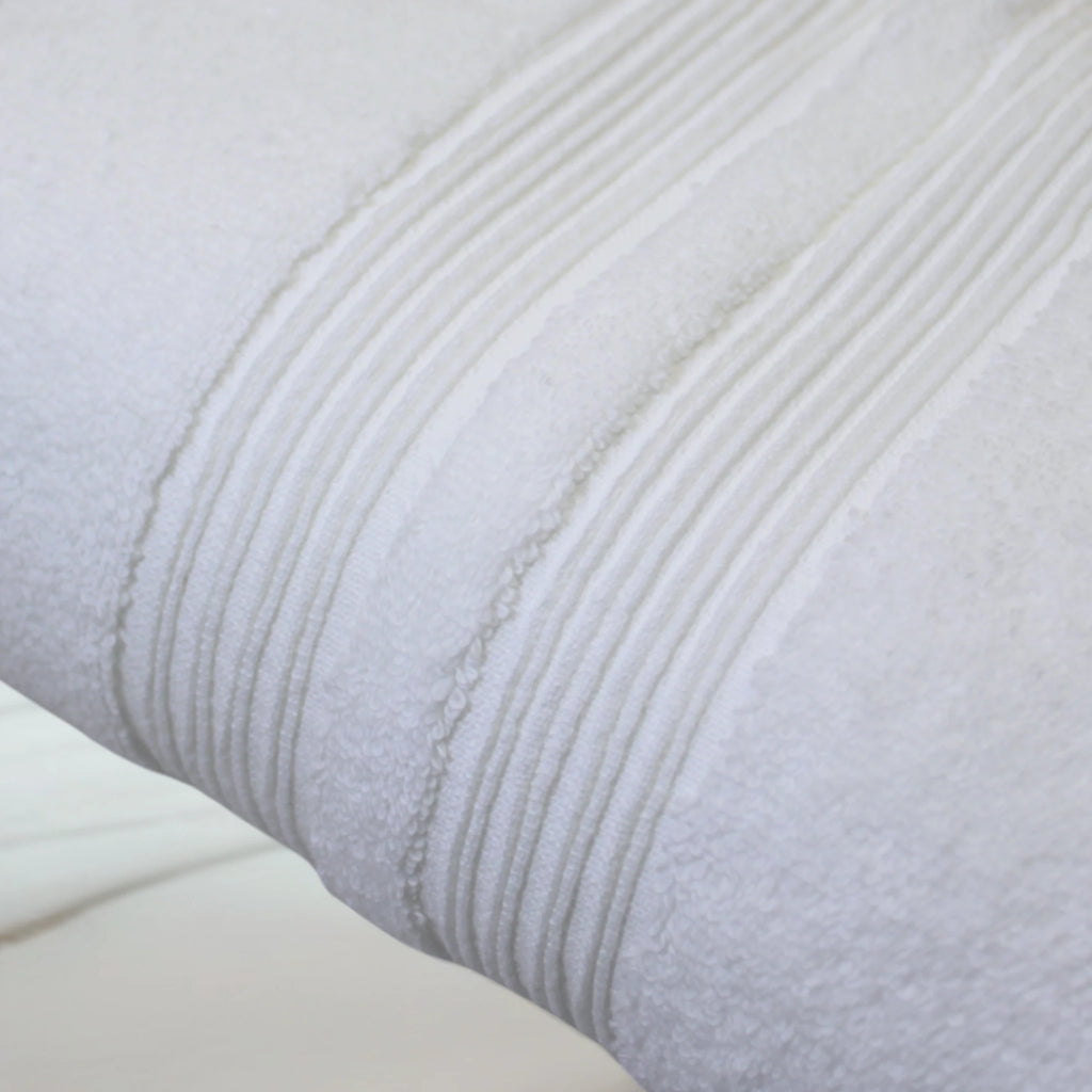 Set de Bain Sérénité Lagune Essentiel, formats assortis en coton peigné longues fibres