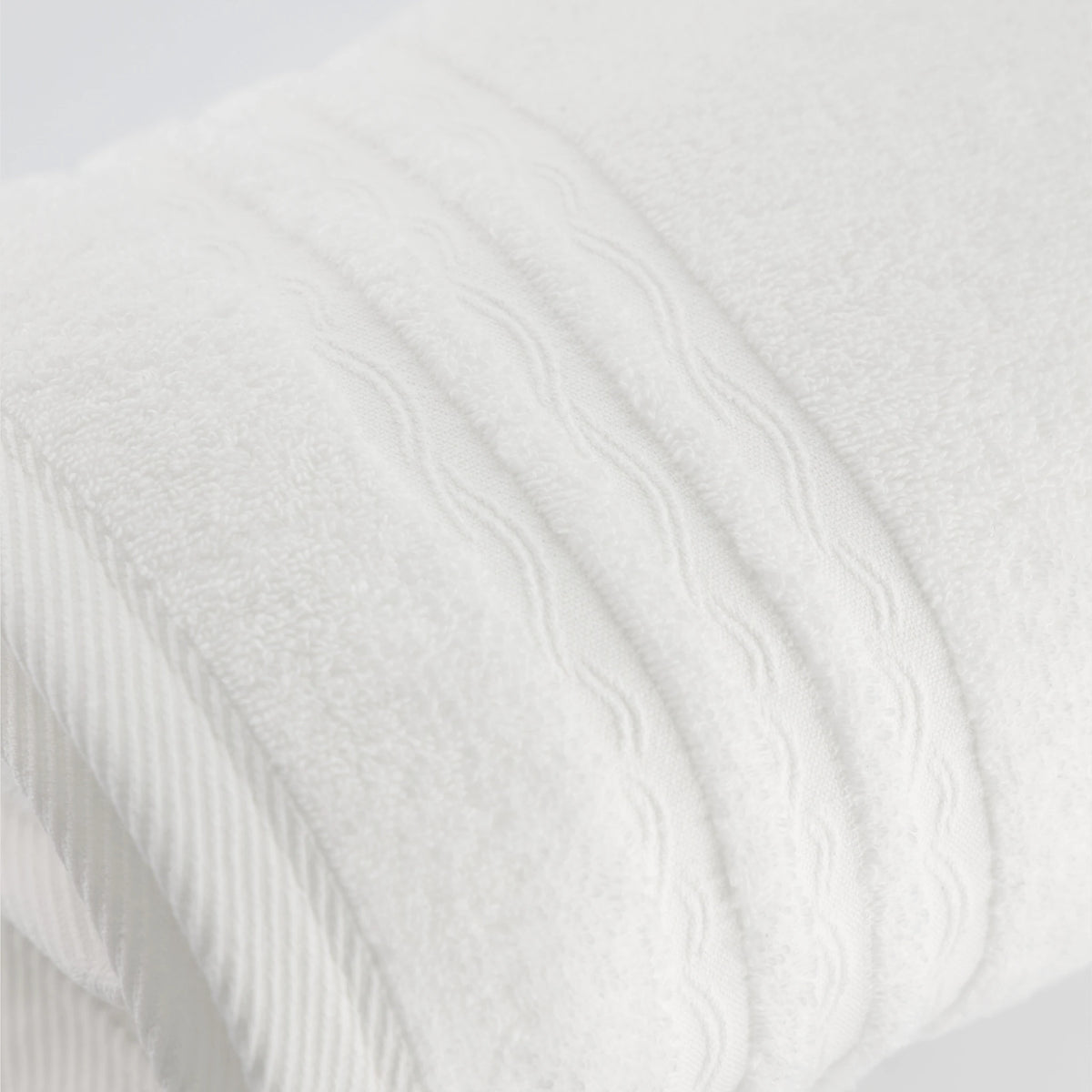 Set de Bain Signature Océan Blanc Écume FLAMARDA, linge de bain coordonné