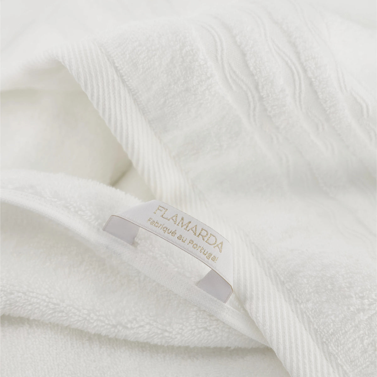 Set de Bain Signature Océan Blanc Écume FLAMARDA avec serviettes coordonnées