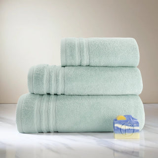 Set de Bain Signature Océan Vert Céladon Essentiel FLAMARDA avec linge de bain assorti