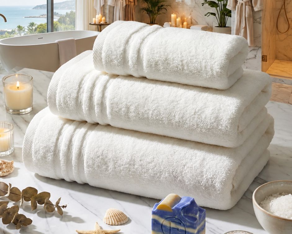 Set de bain signature océan blanc écume FLAMARDA